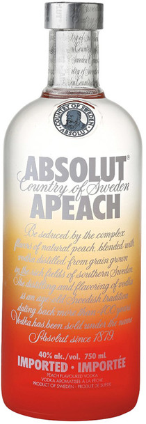 absolut apeach 1000ml bottle