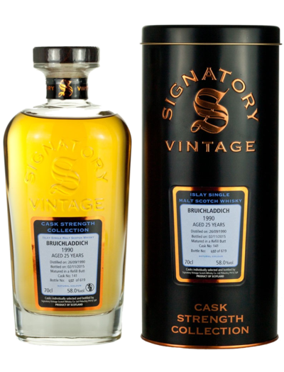 Bruichladdich 1990 Cask Strength 700ml w/Gift Box