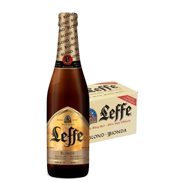 Buy 24 x Leffe Blond Beer Bottle Case 330ml at the best price Paneco