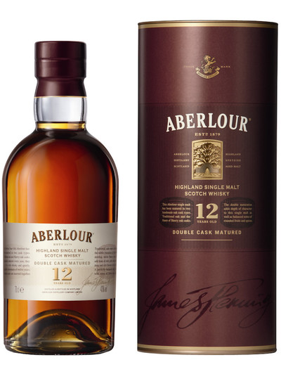 Aberlour 12 Year Double Cask Matured 1L bottle and box