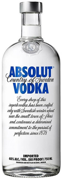 Absolut Blue 750ml Bottle
