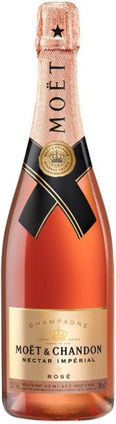 Moet & Chandon Nectar Imperial Rose bottle