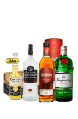 Russian Standard Original 24 x Corona Beer Bottle Case Tanqueray London Dry Gin Glenfiddich 15 Year Solera Reserve w/Gift Box 1L