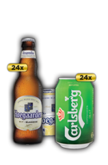 24 x Hoegaarden White Beer Bottles Case
24 x Carlsberg Can Case