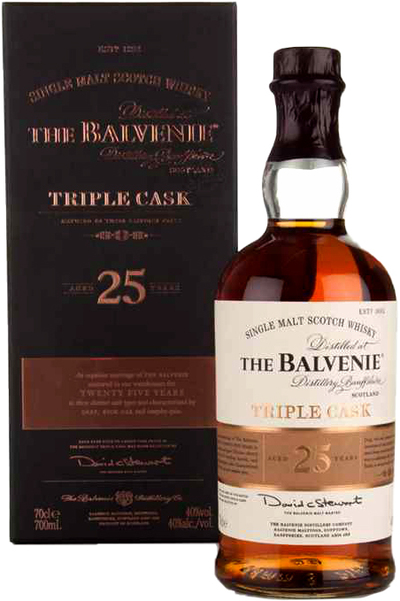 Balvenie 25 year Triple Cask Bottle With Box