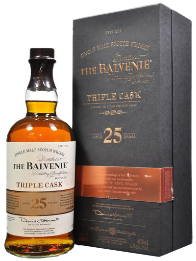 Balvenie 25 year Triple Cask Bottle With Box