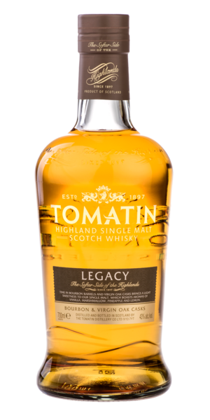 Tomatin Legacy 700ml Gift Set w/Glasses