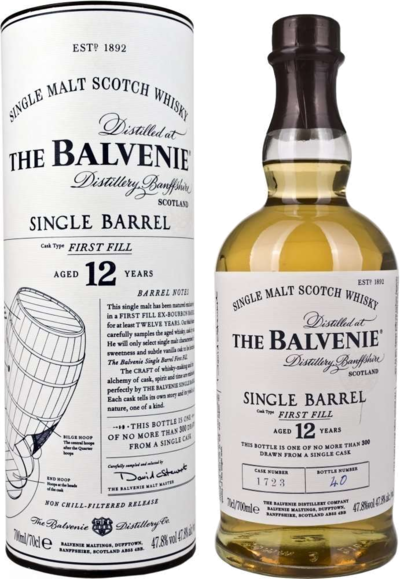 Balvenie 12 Year Old Single Barrel (First Fill) 700ml