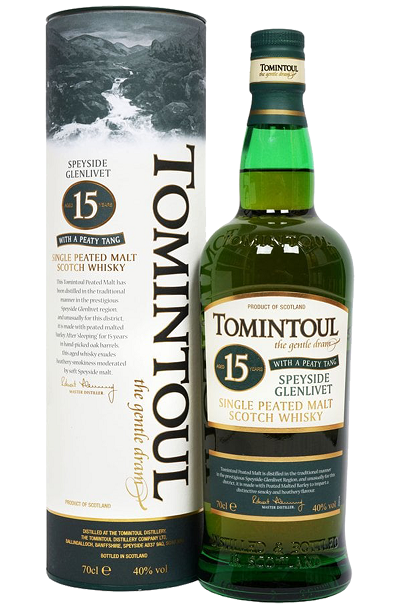 Tomintoul 15 Year Peaty Tang 700ml