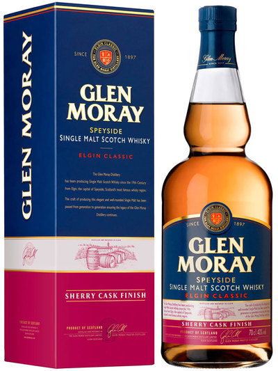 Glen Moray Classic Sherry Cask Finish Single Malt 700ml w/ Gift Box