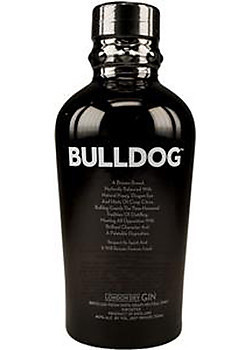 Bulldog London dry gin bottle