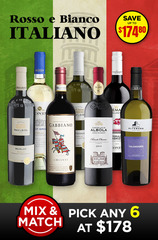 Rosso e Bianco Vino Italiano