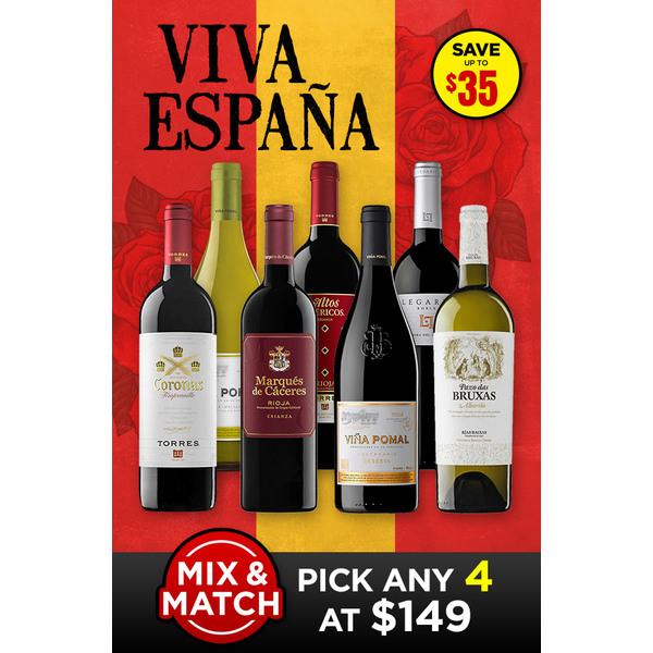 Buy Viva Espana Spanish Wine Mix & Match 4 Bottle Set case of 4 at