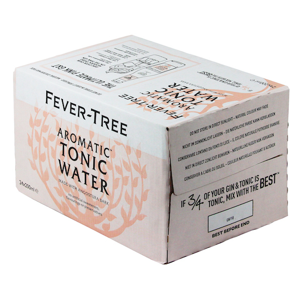 Buy x 24 FeverTree Aromatic Tonic Water Bottle Case 200ml at the best