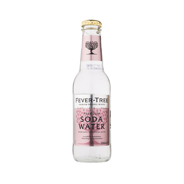 Buy x 24 Fever-Tree Soda Water Bottle Case 200ml at the best price ...