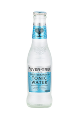 x 24 Fever-Tree Mediterranean Tonic Water Bottle Case 200ml