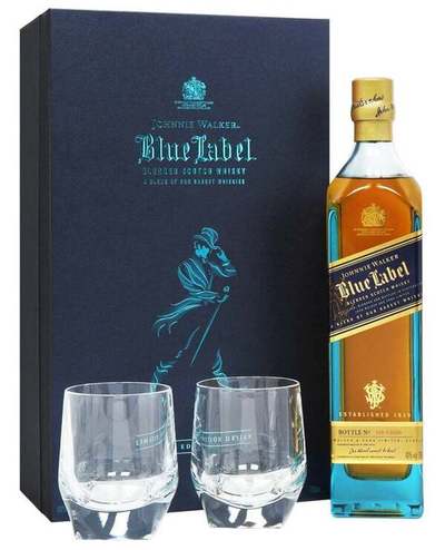 Johnnie Walker Blue Limited Edition 700ml Gift Set + 2 Glasses