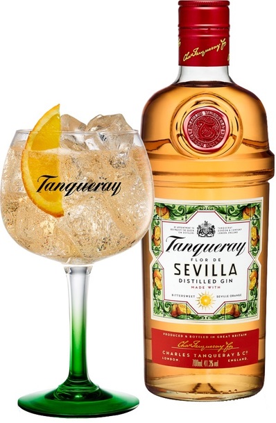 Tanqueray Flor de Sevilla 700ml Gift Set + Copa Glass