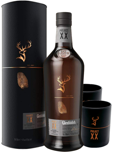 Glenfiddich Project XX 700ml w/ Gift Box & 2 Glasses