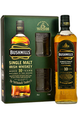 Bushmills Irish Whisky 10 Year Gift Box and 2 Glasses