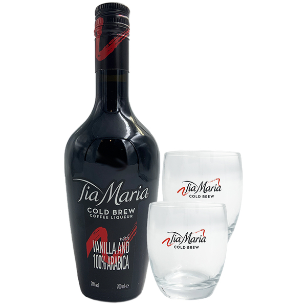 Buy Tia Maria 700ml Gift Pack with 2 Glasses at the best price Paneco
