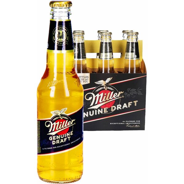 Buy 24 x Miller Genuine Draft Beer Pack 330ml at the best price ...