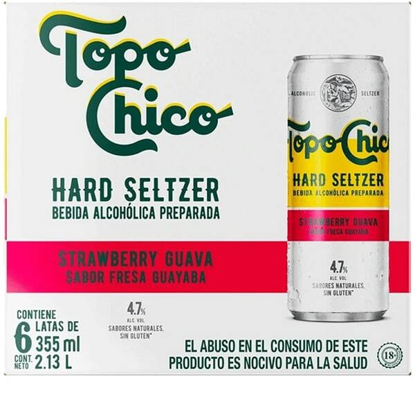 Buy 24 x Hard Seltzer Topo Chico Strawberry Guava Bottle Case 355ml at