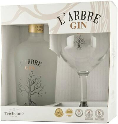 Larbre Gin 700ml Bottle Gift Pack w/ Glass