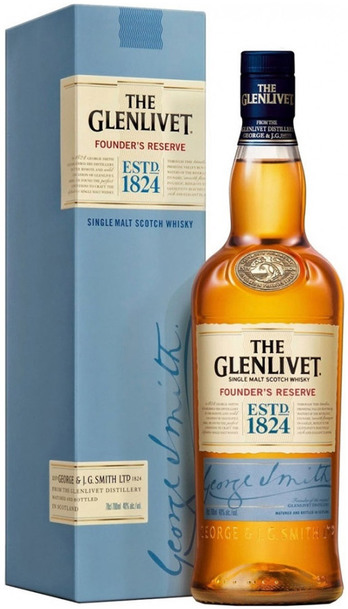 Glenlivet Founders Reserve bottle and box