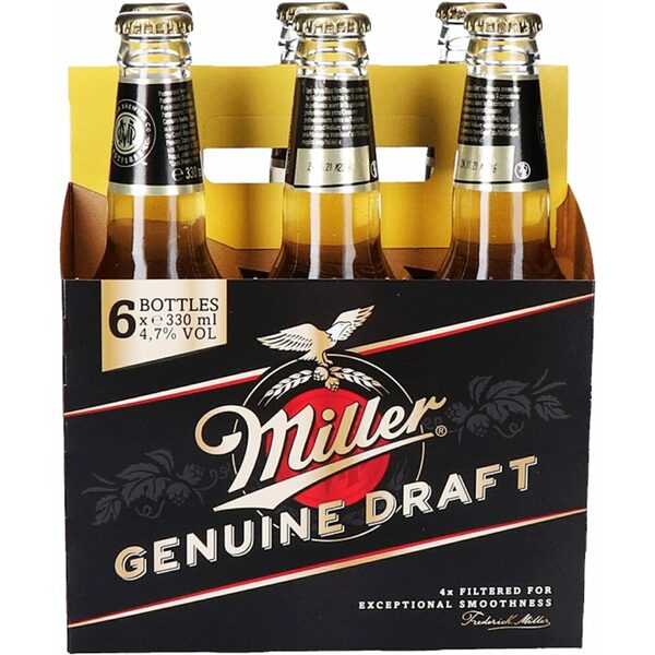 Buy 24 x Miller Genuine Draft Beer Pack 330ml at the best price ...