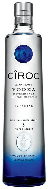 Ciroc vodka 750ml bottle