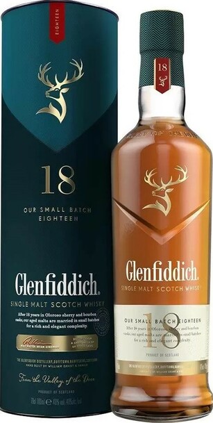 Glenfiddich 18 year Single Malt 700ml w/Gift box