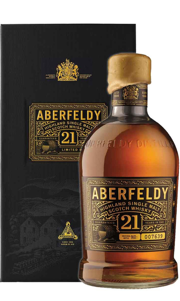 Aberfeldy 21 Year Single Malt 750ml Bottle w/Gift