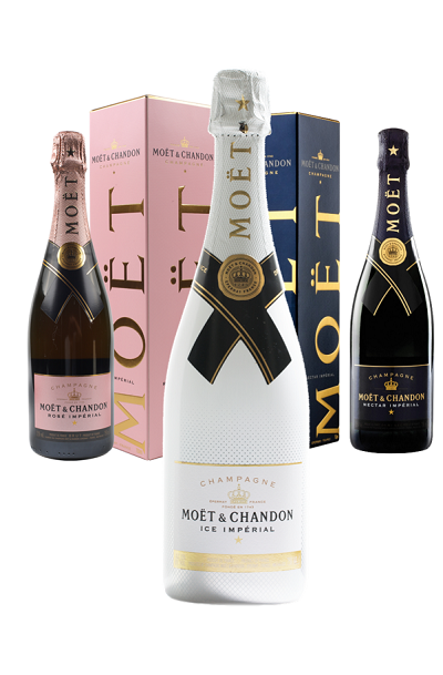 Moet & Chandon Rose Imperial, Nectar Imperial and Ice Imperial