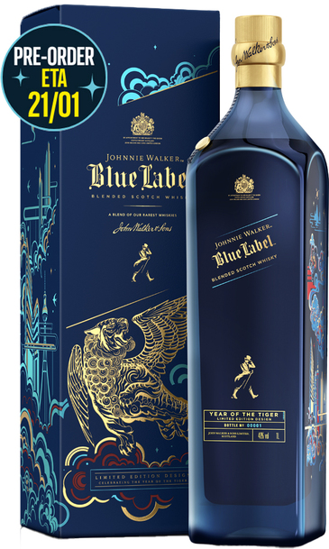 Johnnie Walker Blue Label 2022 Year Of The Tiger Limited Edition 1L w/Gift Box ETA 21/01