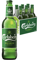 6x Carlsberg Beer Bottle Pack 330ml 