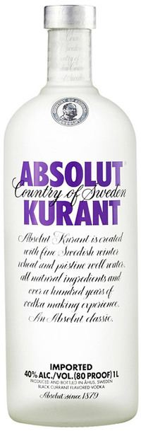 absolut kurant vodka 1000ml