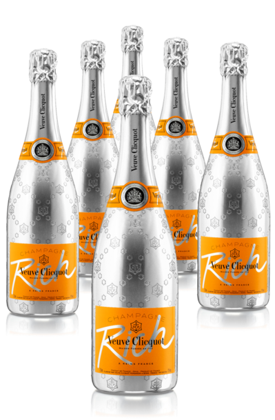 Festive 6 bottles of Veuve Clicquot Rich