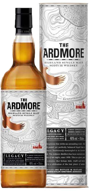 The Ardmore Legacy 700ml bottle and box