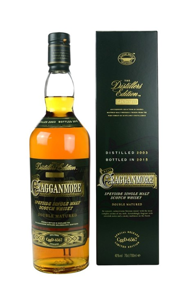Cragganmore 2003 Distillers Edition bottle with box
