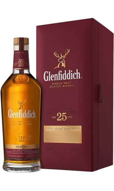 Glenfiddich 25 Year Single Malt 700ml Bottle w/Gift Box