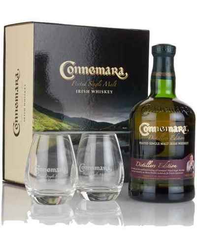 Connemara Distillers Edition 700ml Gift Set with 2 Glass