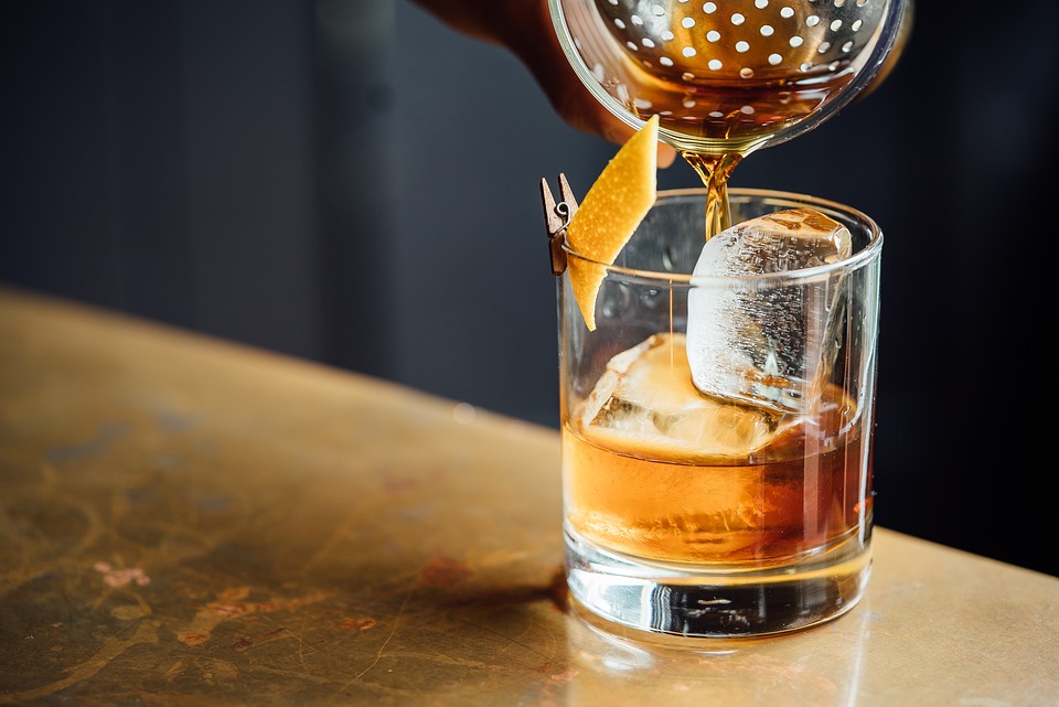 whisky sour in a glass
